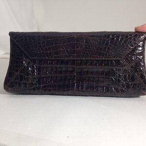 genuine crocodile clutch bag